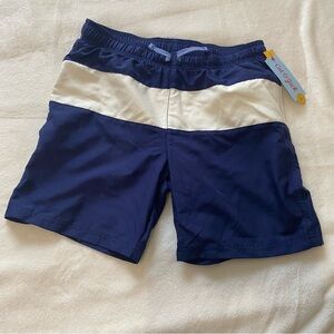 NWT Cat & Jack Blue and White Athletic Shorts with Drawstring Waist size XL (14)